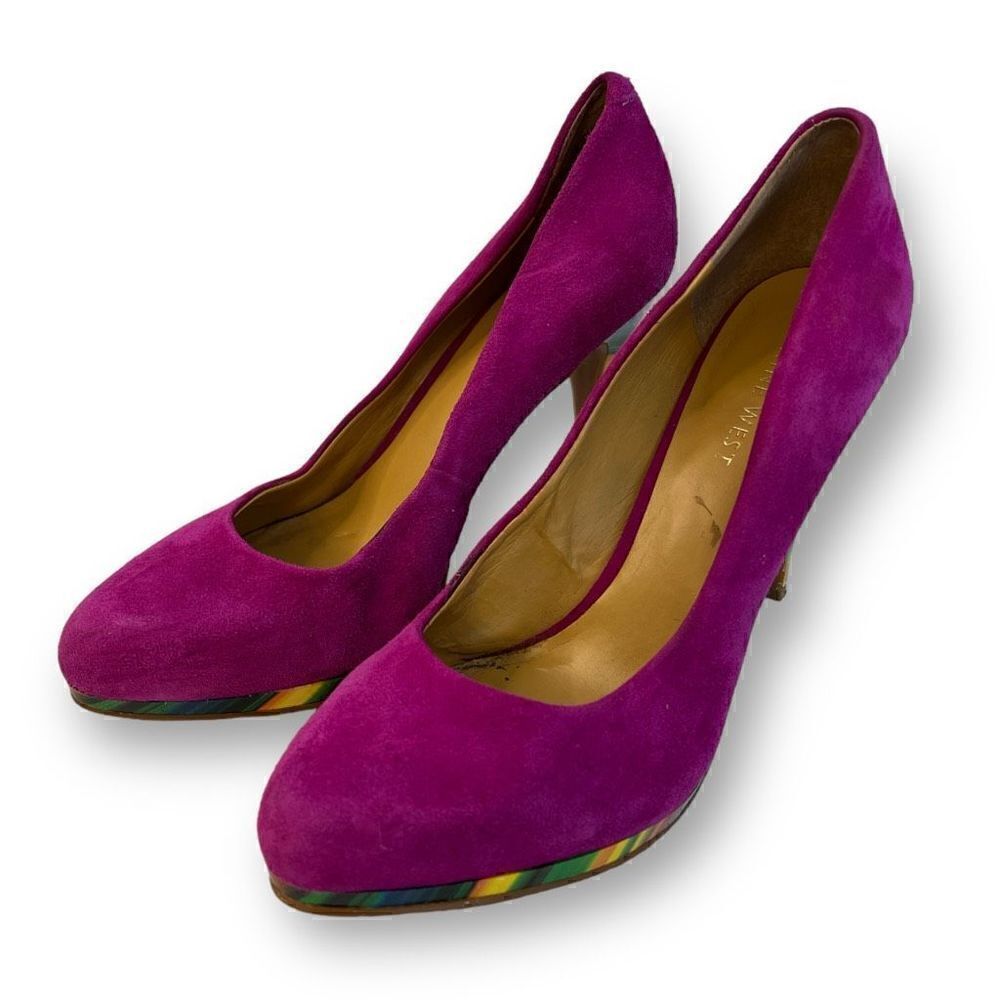 Nine West Rocha Pink Suede Pumps Size 6.5